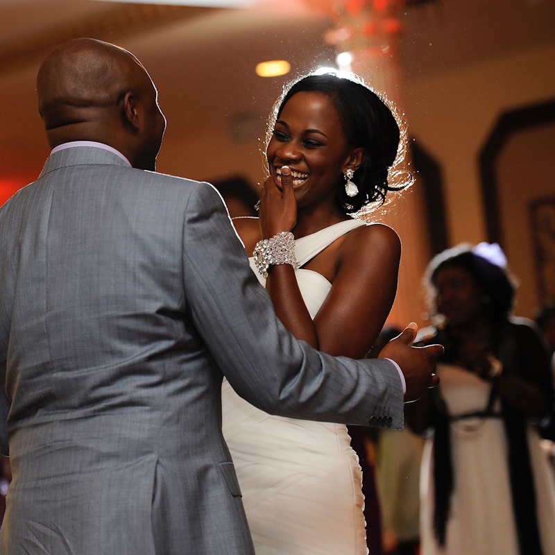 Bride and groom first dance