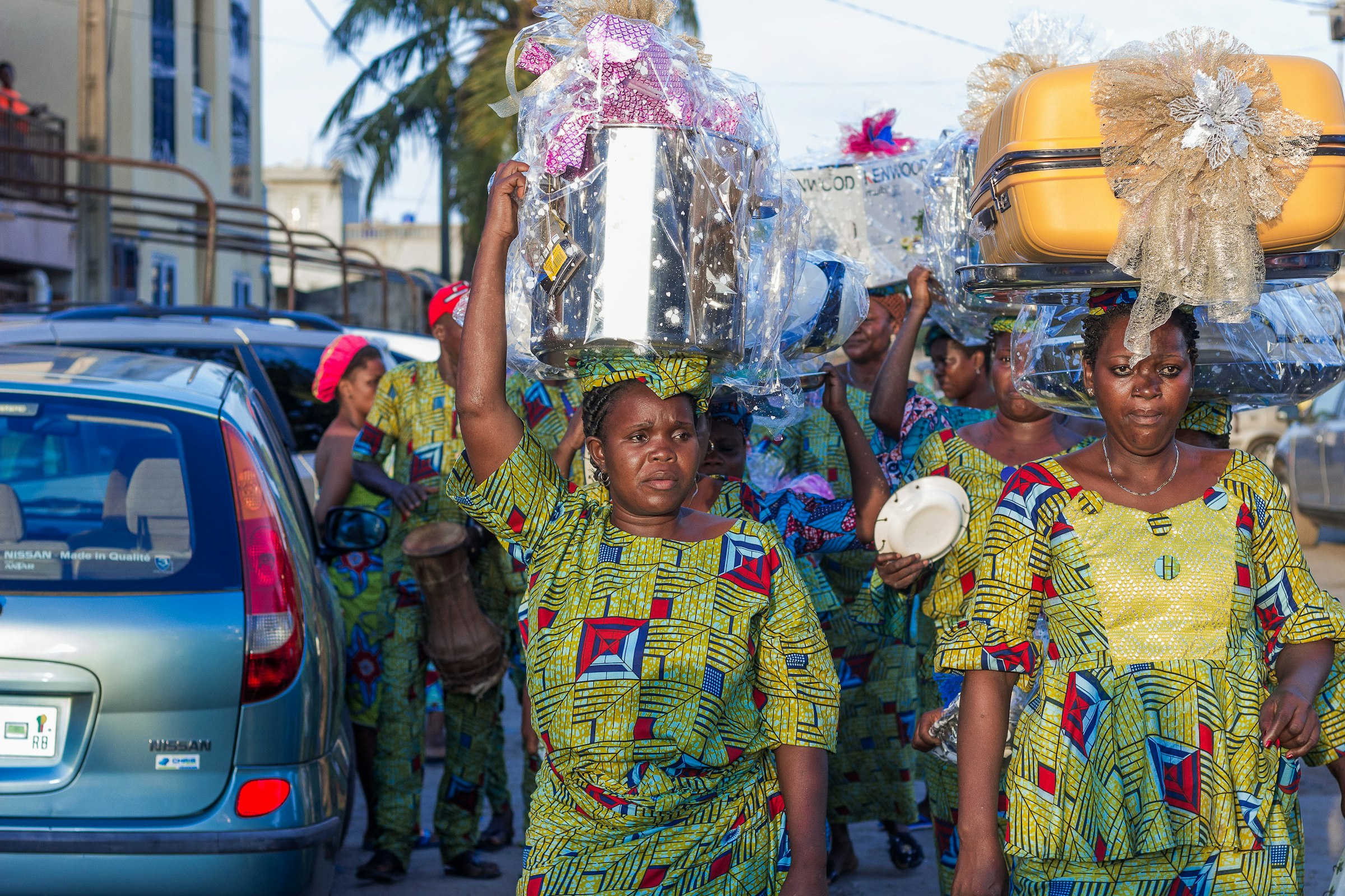 Vibrant traditional garments, cultural celebration